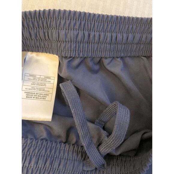 Nike Capri Active Pants large 12/14 Navy white Stripe#56323 Y2K - Picture 8 of 8